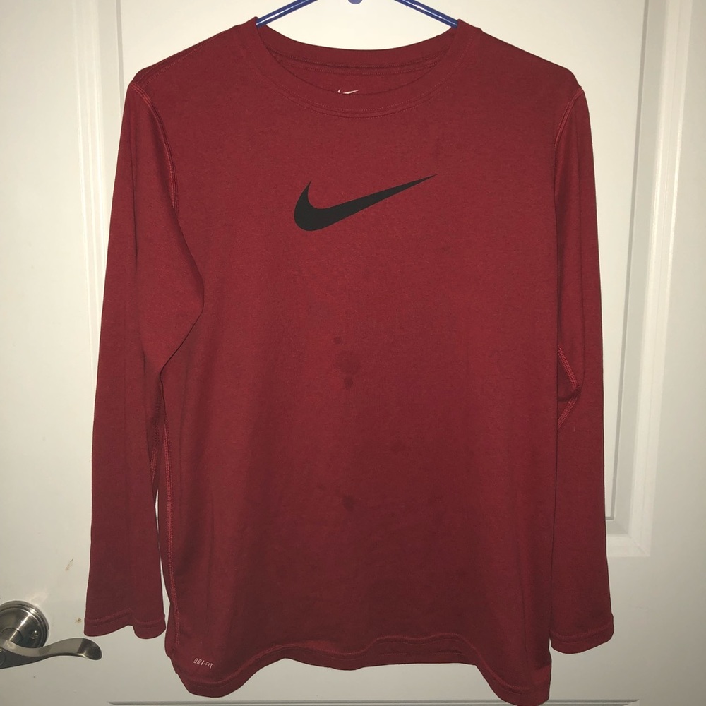 Nike Red Long Sleeve Shirt